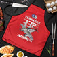 Tuskegee Red Tails Airmen Apron P-51 Mustang 332nd Fighter Group - Red