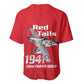 Tuskegee Red Tails Airmen Baseball Jersey 332nd Fighter Group - Red - African Pride