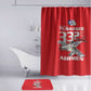 Tuskegee Red Tails Airmen Bathroom Set P-51 Mustang 332nd Fighter Group - Red