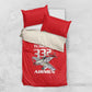 Tuskegee Red Tails Airmen Bedding Set 332nd Fighter Group - Red - African Pride