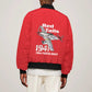 Tuskegee Red Tails Airmen Bomber Jacket 332nd Fighter Group - Red - African Pride