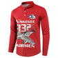 Tuskegee Red Tails Airmen Button Sweatshirt P-51 Mustang 332nd Fighter Group - Red