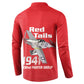Tuskegee Red Tails Airmen Button Sweatshirt P-51 Mustang 332nd Fighter Group - Red