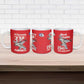 Tuskegee Red Tails Airmen Ceramic Mug P-51 Mustang 332nd Fighter Group - Red