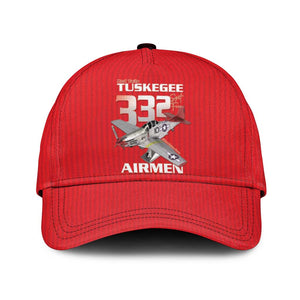 Tuskegee Red Tails Airmen Classic Cap 332nd Fighter Group - Red - African Pride