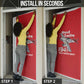Tuskegee Red Tails Airmen Door Cover P-51 Mustang 332nd Fighter Group - Red