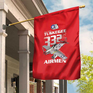 Tuskegee Red Tails Airmen Garden Flag 332nd Fighter Group - Red - African Pride