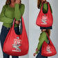 Tuskegee Red Tails Airmen Grocery Bag 332nd Fighter Group - Red - African Pride