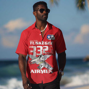 Tuskegee Red Tails Airmen Hawaiian Shirt 332nd Fighter Group - Red - African Pride