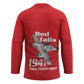 Tuskegee Red Tails Airmen Hockey Jersey P-51 Mustang 332nd Fighter Group - Red