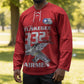 Tuskegee Red Tails Airmen Hockey Jersey P-51 Mustang 332nd Fighter Group - Red