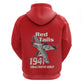 Tuskegee Red Tails Airmen Hoodie 332nd Fighter Group - Red - African Pride