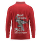 Tuskegee Red Tails Airmen Long Sleeve Polo Shirt 332nd Fighter Group - Red - African Pride