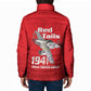 Tuskegee Red Tails Airmen Padded Jacket P-51 Mustang 332nd Fighter Group - Red