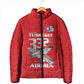 Tuskegee Red Tails Airmen Padded Jacket P-51 Mustang 332nd Fighter Group - Red