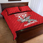 Tuskegee Red Tails Airmen Quilt Bed Set 332nd Fighter Group - Red - African Pride