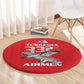 Tuskegee Red Tails Airmen Round Carpet 332nd Fighter Group - Red - African Pride