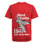 Tuskegee Red Tails Airmen Rugby Jersey 332nd Fighter Group - Red - African Pride