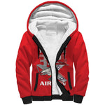 Tuskegee Red Tails Airmen Sherpa Hoodie 332nd Fighter Group - Red - African Pride