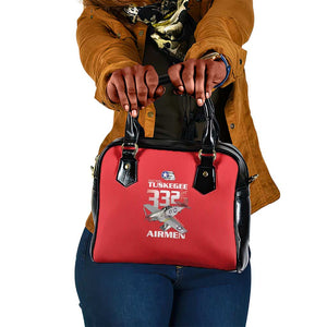 Tuskegee Red Tails Airmen Shoulder Handbag 332nd Fighter Group - Red - African Pride