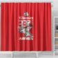 Tuskegee Red Tails Airmen Shower Curtain 332nd Fighter Group - Red - African Pride