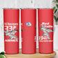 Tuskegee Red Tails Airmen Skinny Tumbler 332nd Fighter Group - Red - African Pride