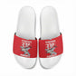 Tuskegee Red Tails Airmen Slide Sandals P-51 Mustang 332nd Fighter Group - Red