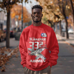 Tuskegee Red Tails Airmen Sweatshirt 332nd Fighter Group - Red - African Pride