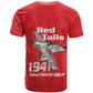 Tuskegee Red Tails Airmen T shirt 332nd Fighter Group - Red - African Pride