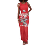Tuskegee Red Tails Airmen Tank Maxi Dress 332nd Fighter Group - Red - African Pride
