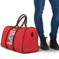 Tuskegee Red Tails Airmen Travel Bag P-51 Mustang 332nd Fighter Group - Red