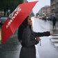 Tuskegee Red Tails Airmen Umbrella P-51 Mustang 332nd Fighter Group - Red