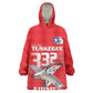 Tuskegee Red Tails Airmen Wearable Blanket Hoodie 332nd Fighter Group - Red - African Pride