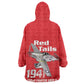 Tuskegee Red Tails Airmen Wearable Blanket Hoodie 332nd Fighter Group - Red - African Pride