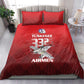 Tuskegee Red Tails Airmen Bedding Set 332nd Fighter Group - Black Red - African Pride