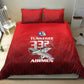 Tuskegee Red Tails Airmen Bedding Set 332nd Fighter Group - Black Red - African Pride