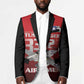 Tuskegee Red Tails Airmen Blazer P-51 Mustang 332nd Fighter Group - Black Red