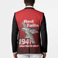 Tuskegee Red Tails Airmen Blazer P-51 Mustang 332nd Fighter Group - Black Red