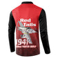 Tuskegee Red Tails Airmen Button Sweatshirt P-51 Mustang 332nd Fighter Group - Black Red