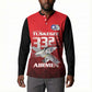Tuskegee Red Tails Airmen Button Sweatshirt P-51 Mustang 332nd Fighter Group - Black Red