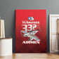 Tuskegee Red Tails Airmen Canvas Wall Art 332nd Fighter Group - Black Red - African Pride