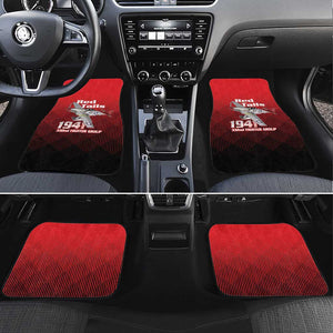 Tuskegee Red Tails Airmen Car Mats 332nd Fighter Group - Black Red - African Pride