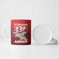 Tuskegee Red Tails Airmen Ceramic Mug P-51 Mustang 332nd Fighter Group - Black Red