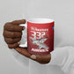 Tuskegee Red Tails Airmen Ceramic Mug P-51 Mustang 332nd Fighter Group - Black Red