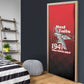 Tuskegee Red Tails Airmen Door Cover P-51 Mustang 332nd Fighter Group - Black Red