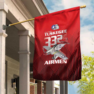 Tuskegee Red Tails Airmen Garden Flag 332nd Fighter Group - Black Red - African Pride