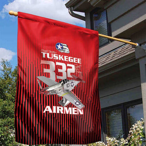Tuskegee Red Tails Airmen Garden Flag 332nd Fighter Group - Black Red - African Pride