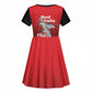 Tuskegee Red Tails Airmen Kid Short Sleeve Dress 332nd Fighter Group - Black Red - African Pride
