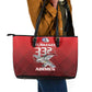 Tuskegee Red Tails Airmen Leather Tote Bag 332nd Fighter Group - Black Red - African Pride