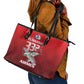 Tuskegee Red Tails Airmen Leather Tote Bag 332nd Fighter Group - Black Red - African Pride